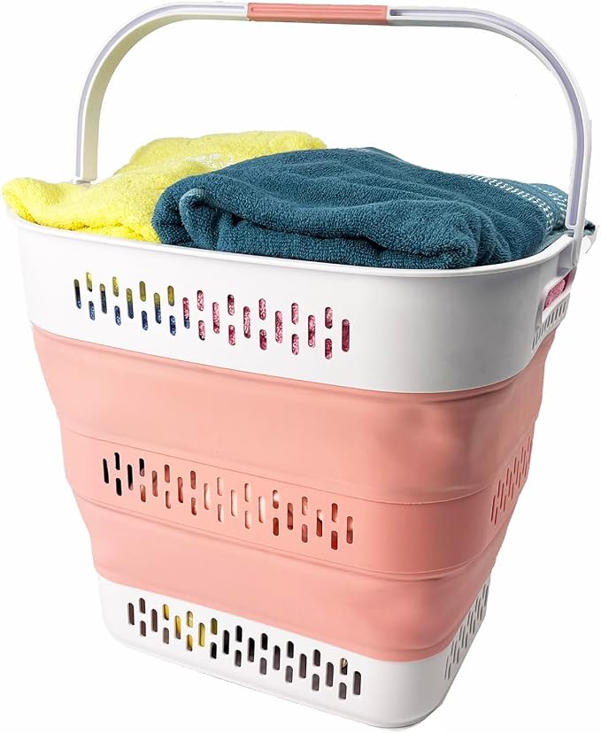 SAMMART 40L Collapsible Plastic Laundry Basket by SAMMART