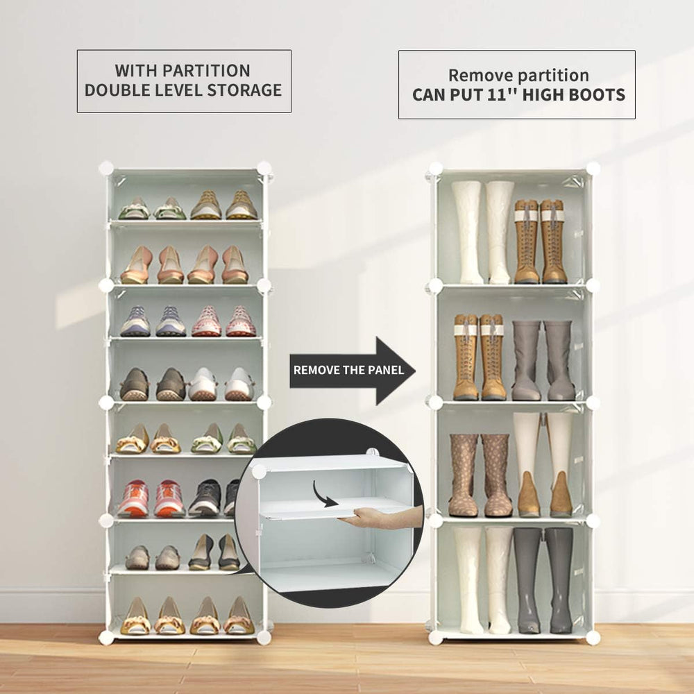 KOUSI 60-Pairs Shoe Organizer Shoe Rack Shoe Tower Storage Cabinet Storage Or...