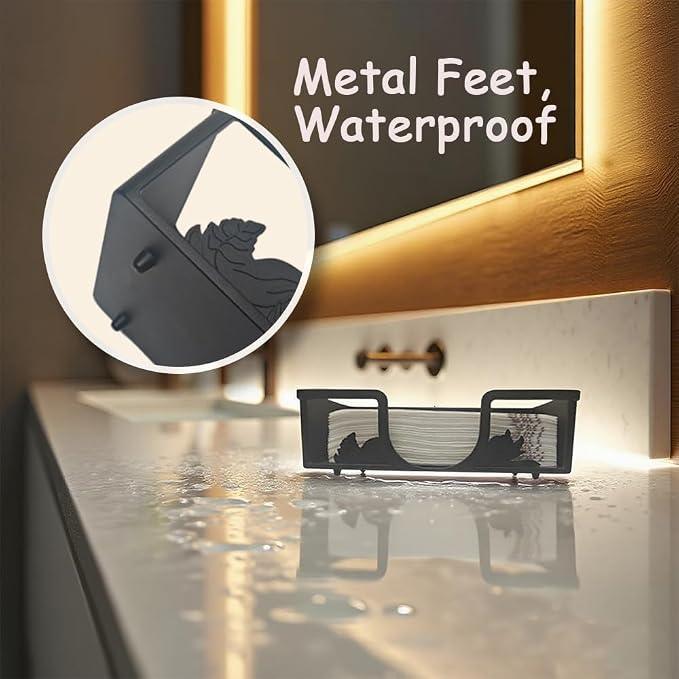 Metal Napkin Holder for Bathroom and Kitchen - Image 2