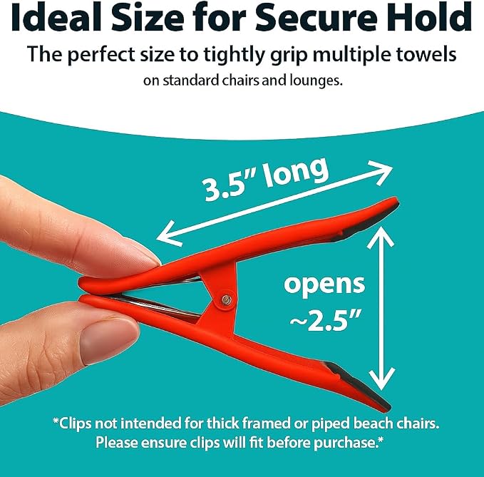 CoreClips Towel Clips for Beach Chairs - Image 3
