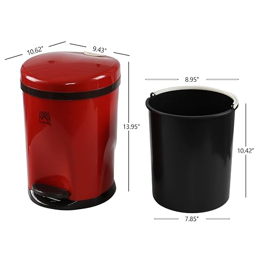 Small Bathroom Step On Trash Can - Image 2