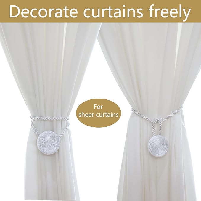 Magnetic Curtain Tiebacks - 12mm Magnetic Tie Backs - Image 4