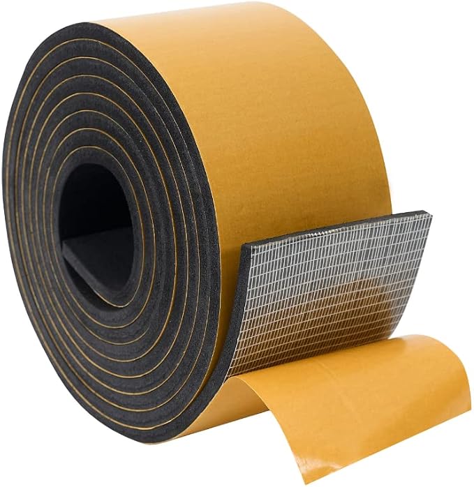 High Density Foam Weather Stripping Door Seal Strip Insulation Tape Roll by DualplexTalvania