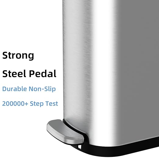 2.6 Gallon Slim Bathroom Trash Can - Image 7