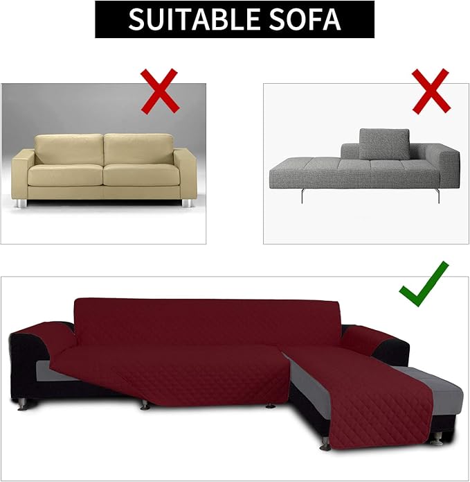 Easy-Going Sofa Slipcover L Shape Sofa Cover Sectional Couch Cover Furniture - Image 4