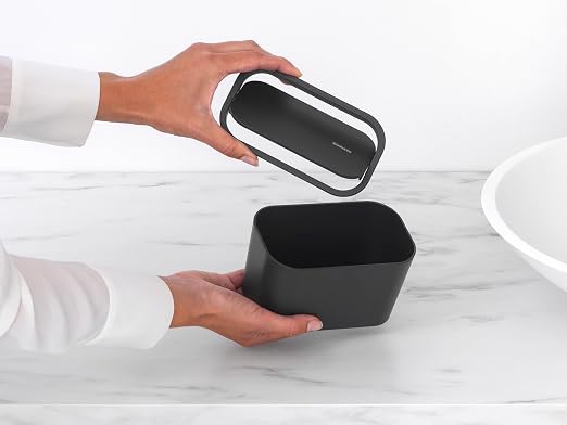Brabantia MindSet Bathroom Small Trash Caddy Hygienic Basin Top Storage Can - Image 2