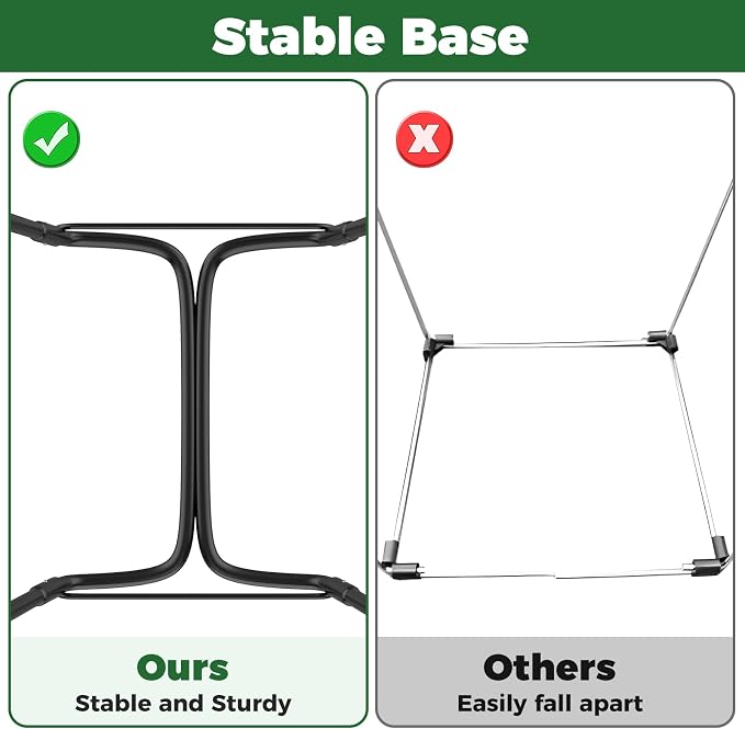 Outdoor Trash Bag Holder Metal Garden Trash Bag Holder - Image 4