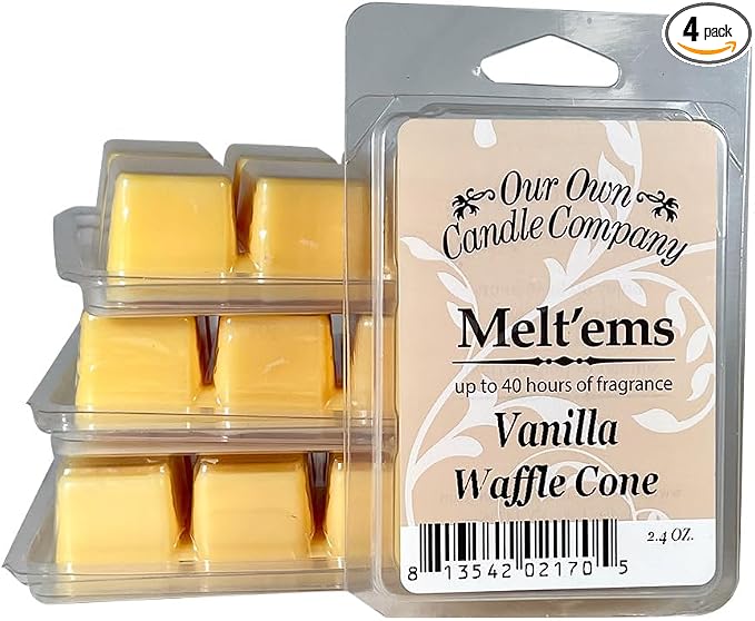 Our Own Candle Company Premium Wax Melt, Vanilla Waffle Cone Scent, 6 Cubes by OurOwnCandleCompanycandles