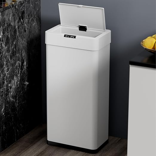 TLSUNNY 13.2 Gallon Motion Sensor Trash Can, Touchless Automatic Garbage Can - Image 7