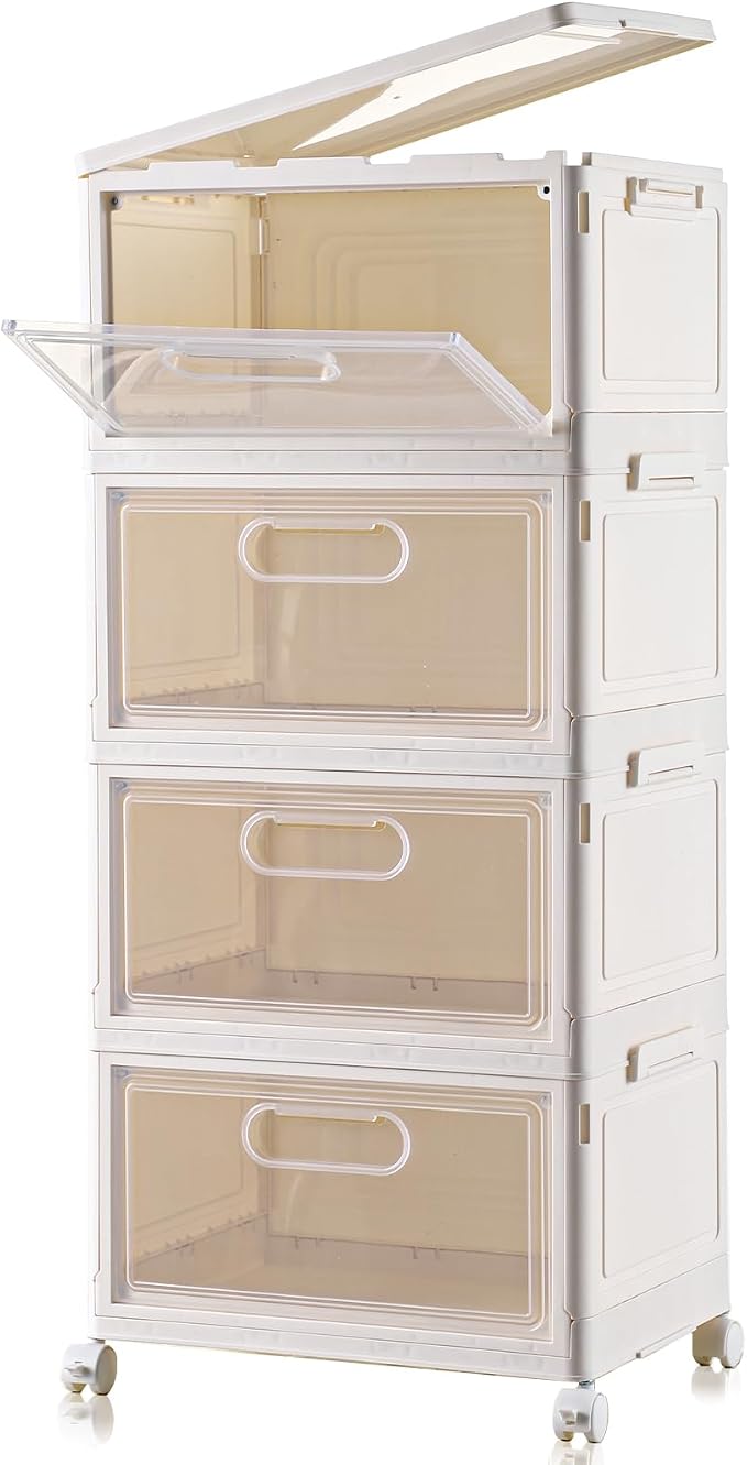 4-Tier Stackable Storage Bins by Freebat
