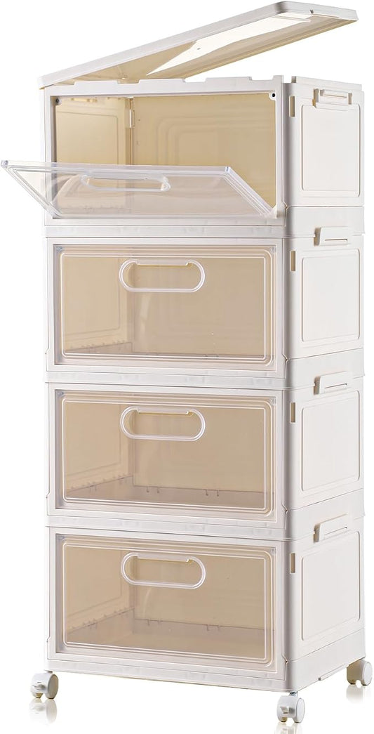 4-Tier Stackable Storage Bins by Freebat