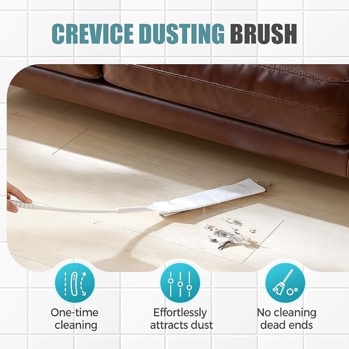 Retractable Gap Dust Cleaner, Bendable Microfiber Duster - Image 3
