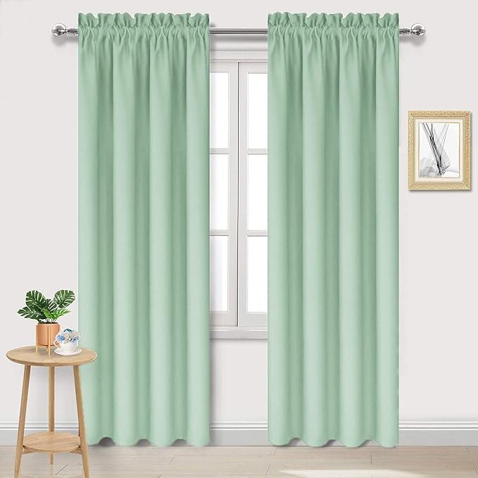 DWCN Blackout Curtains Room Darkening Thermal Insulated Bedroom Curtains Window by DWCN
