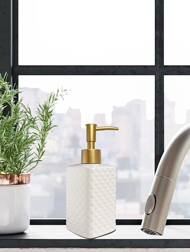 Chic Unique White Soap Dispenser - Image 3