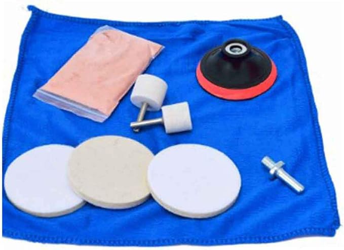 9pcs/Set Glass Polishing Kit, Deep Scratch Remover by SYCOOVEN