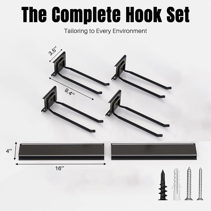 Garage Garden Tool Organizer Wall Mount, Heavy Duty Garage Tool Storage Rack 48 - Image 2