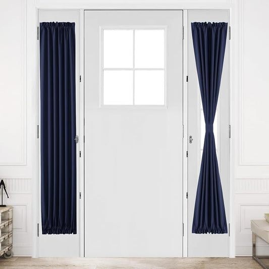 DWCN French Door Curtains – Rod Pocket Thermal Blackout Curtain by DWCN