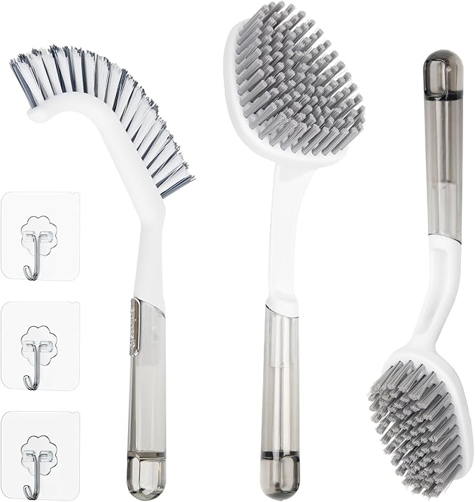 3 Pack Scrub Brush Set – Heavy-Duty Scrub Brushes by Unknown