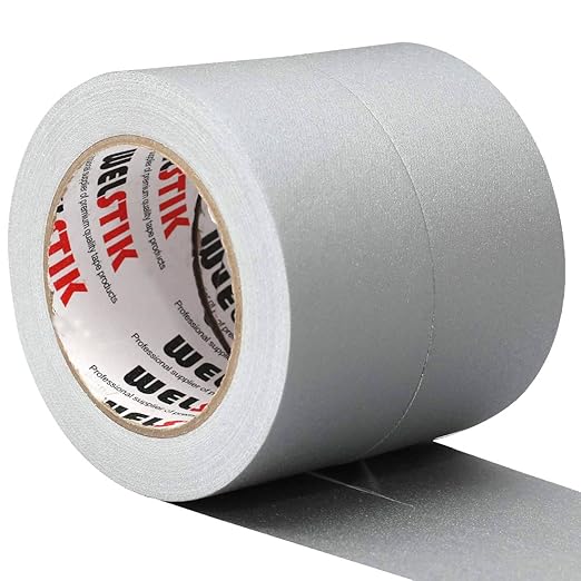 WELSTIK 2 Pack Gray Gaffer Tape, Broadcasting Classes, Box-Sealing, by WELSTIK