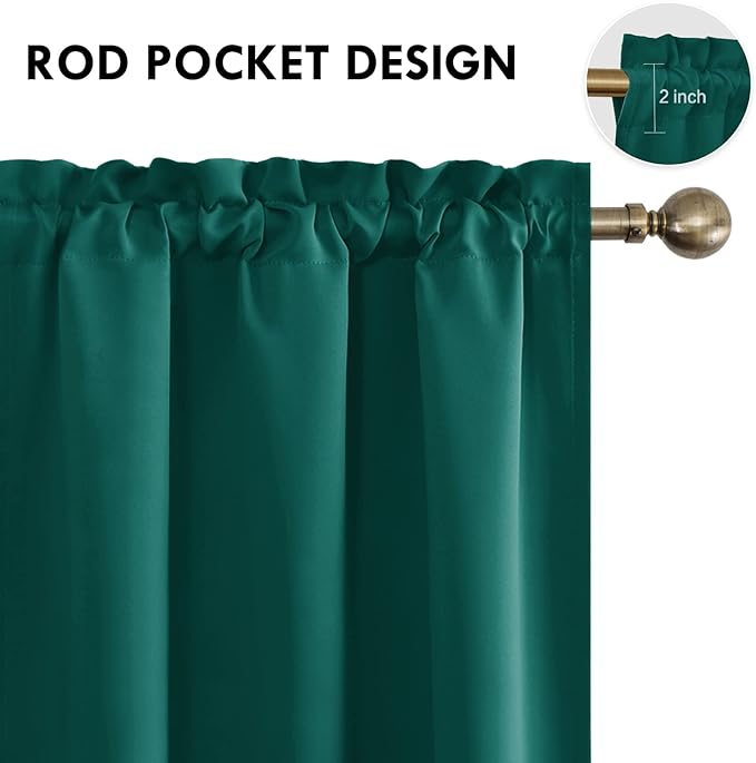 DWCN Blackout Curtains Thermal Insulated, Energy Saving & Noise Reducing - Image 4