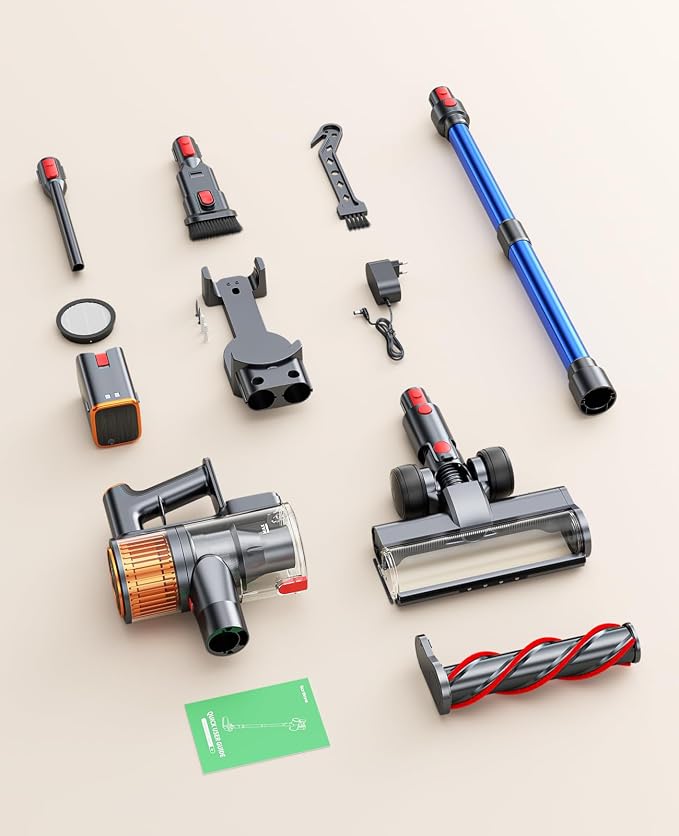 Cordless Vacuum Cleaner, 45Kpa 550W 60Mins Vacuum Cleaners - Image 8