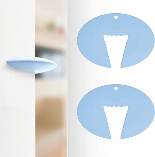 Door Pinch Guard and Door Slam Stopper, Durable Silicone Door Finger Pinch Guard by Neobay