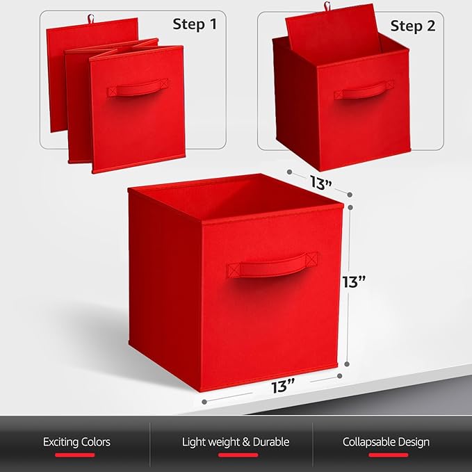 Sorbus 13 Inch Storage Bins - Image 7