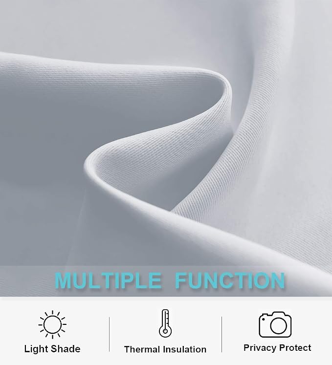RYB HOME Kitchen Curtains Room Darkening Curtain Tiers Small Window Draperies - Image 6