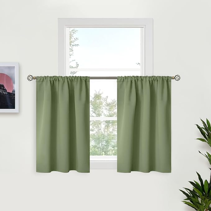 BGment Olive Green Blackout Curtains by BGment