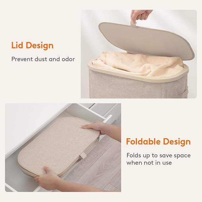 Lifewit 75L Slim Laundry Basket - Image 7