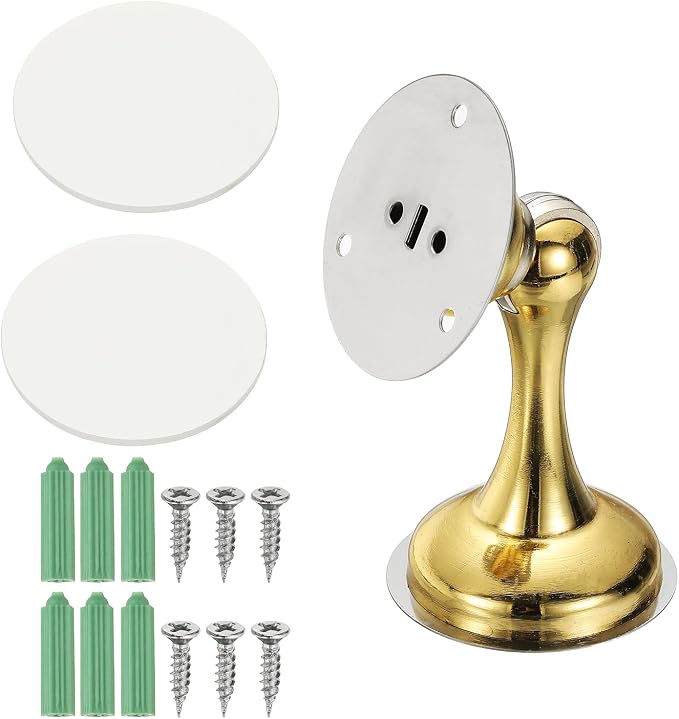 uxcell Magnetic Door Stopper, Stainless Steel Heavy Duty Door Holder, No by uxcell
