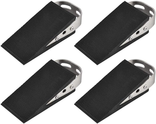 JQK Heavy Duty Door Stopper Rubber Wedge, 304 Stainless Steel Security Door by Homeimprovement