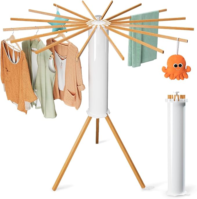 Cylinder Tripod Clothes Drying Rack - Image 7