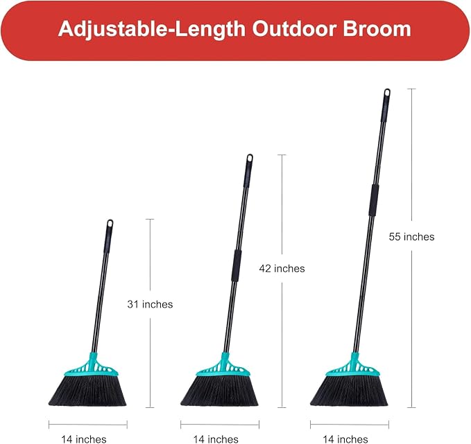 Outdoor Broom for Floor Cleaning, Heavy Duty Brooms - Image 9