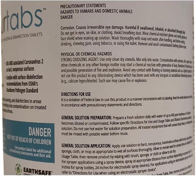 3.3 gram Sporicidal NaDCC Tablet Disinfectant - Image 9