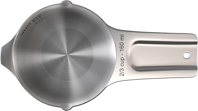 Color Up ⅔ Cup Measuring Cup – Premium Chrome Stainless Steel, Accurate - Image 6