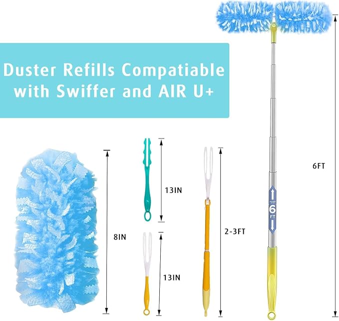 Duster Refill for Swiffer Duster, 4X Microfibers, Disposable Multi Surface - Image 6