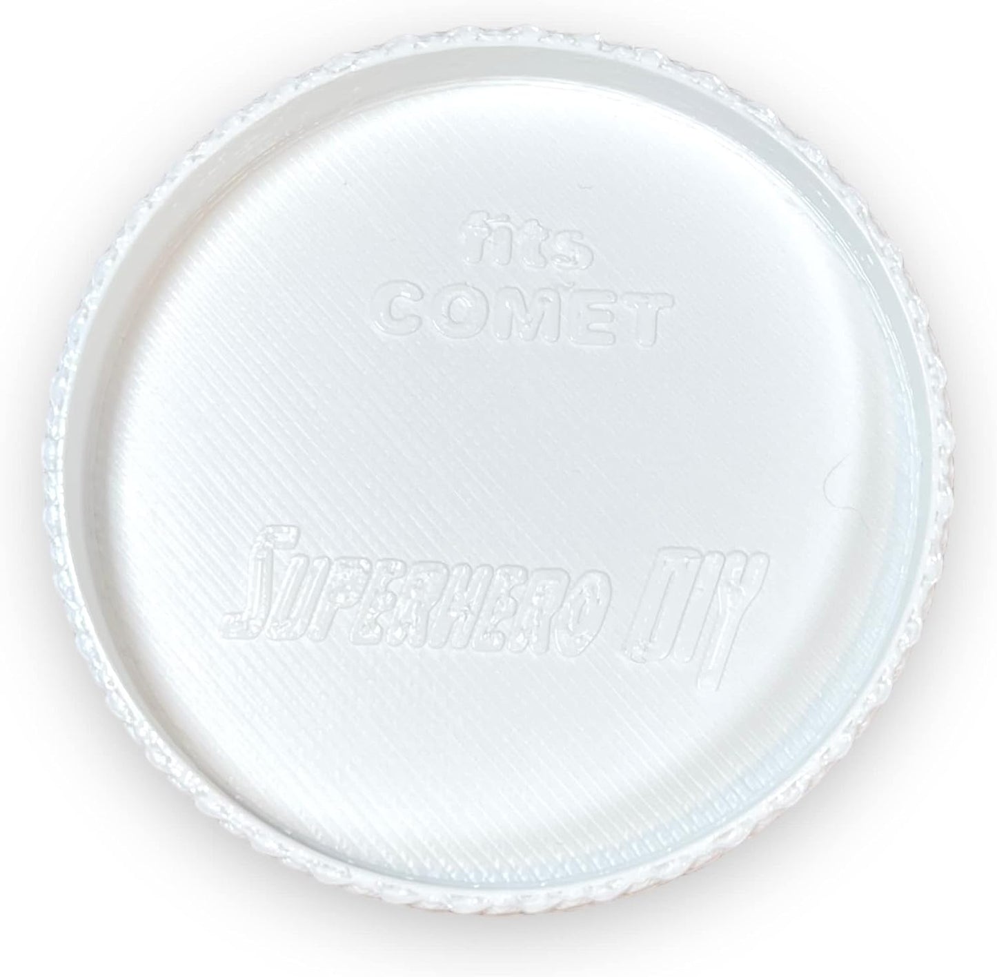 Flexible Reusable Lid compatible with Comet Cleanser | Fits snugly on powder cleanser can | Cover for cans like Comet cleaner cans (White)