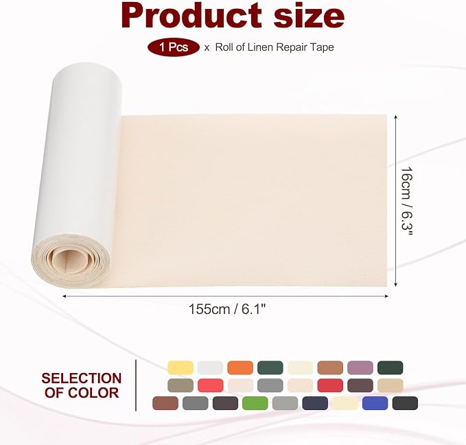 PATIKIL Leather Patches Tape for Furniture, 6.3 x 61 Inch Self Adhesive Vinyl - Image 2