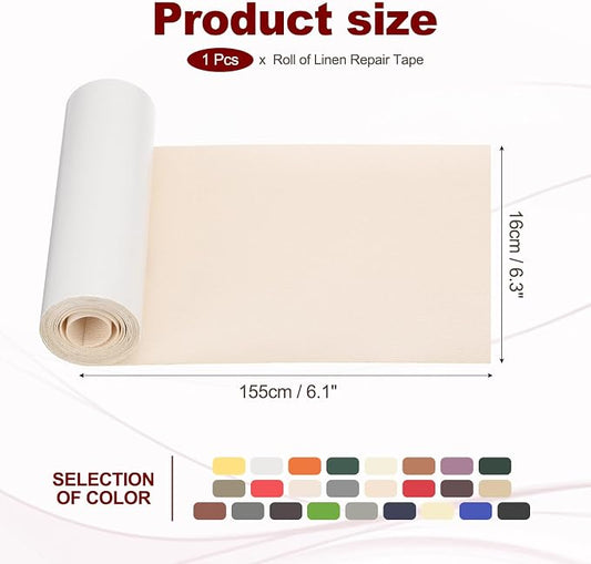 PATIKIL Leather Patches Tape for Furniture, 6.3 x 61 Inch Self Adhesive Vinyl - Image 2