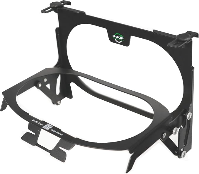 Hoop Metal Compost Bag Holder + 25 Compost Bags 3 Gallon, Clips to Kitchen by Hoop