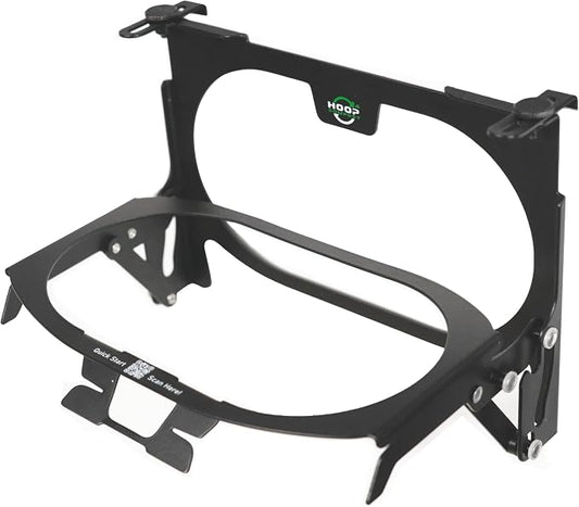 Hoop Metal Compost Bag Holder + 25 Compost Bags 3 Gallon, Clips to Kitchen by Hoop