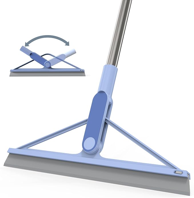KOLLIEE Rubber Floor Squeegee Broom 61'' Long Handle Shower Squeegee by KOLLIEE