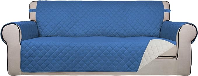PureFit Reversible Quilted Sofa Cover, Water Resistant Slipcover Furniture by PureFit