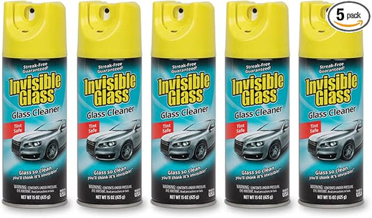 Invisible Glass 91163-5PK Premium Aerosol Glass and Window Cleaner by InvisibleGlass
