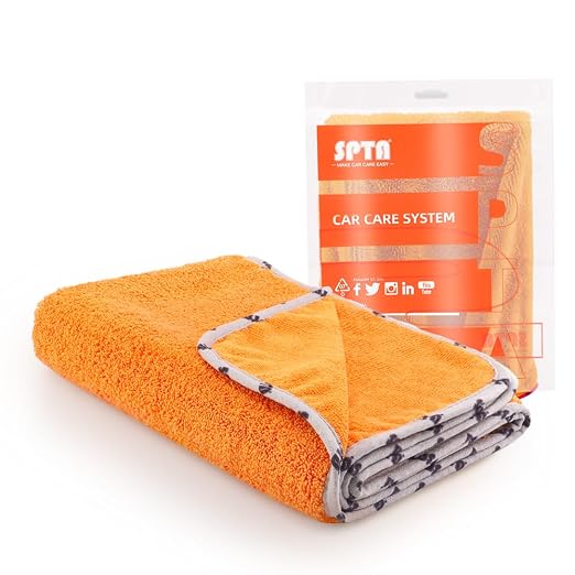 Car Microfiber Towel, 1 Pack Highly Absorbent, Scratch Free Large Car by SPTA