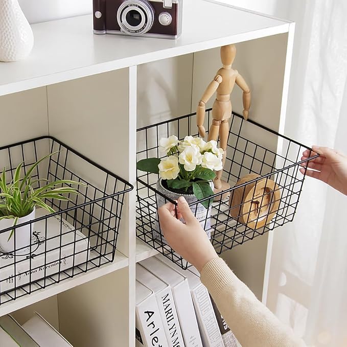 Kitchen Wire Baskets Farmhouse Decor Metal Food Storage Organizer, Household - Image 3