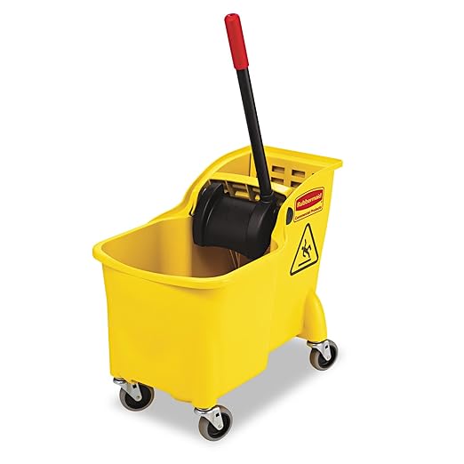 Rubbermaid Commercial Products 31 QT Tandem Mop Bucket and Wringer Combo on by RubbermaidCommercialProducts