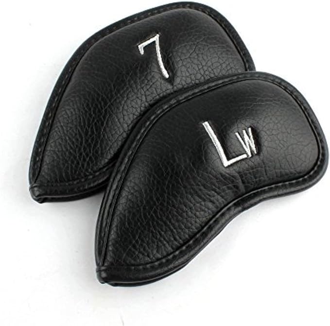 CRAFTSMAN GOLF 12pcs or 1pc Thick Synthetic Leather Golf Iron Head Covers Set - Image 5