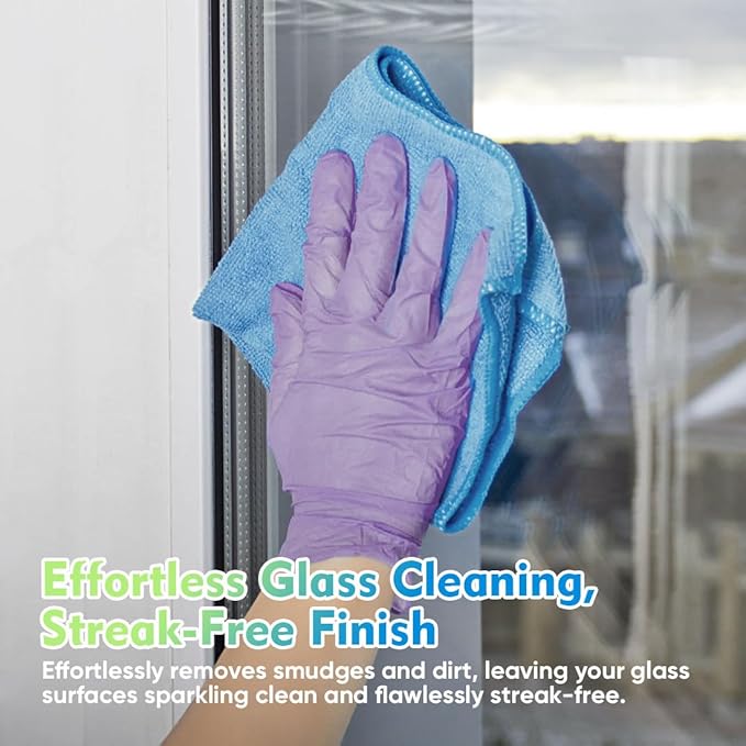HOMEXCEL Microfiber Cleaning Cloth 20 Pack 11.5 x 11.5 inch Microfiber Towels - Image 3